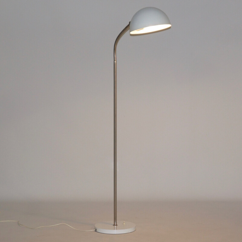 Adjustable white floor lamp made by Hala - 1950s