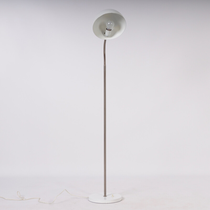Adjustable white floor lamp made by Hala - 1950s