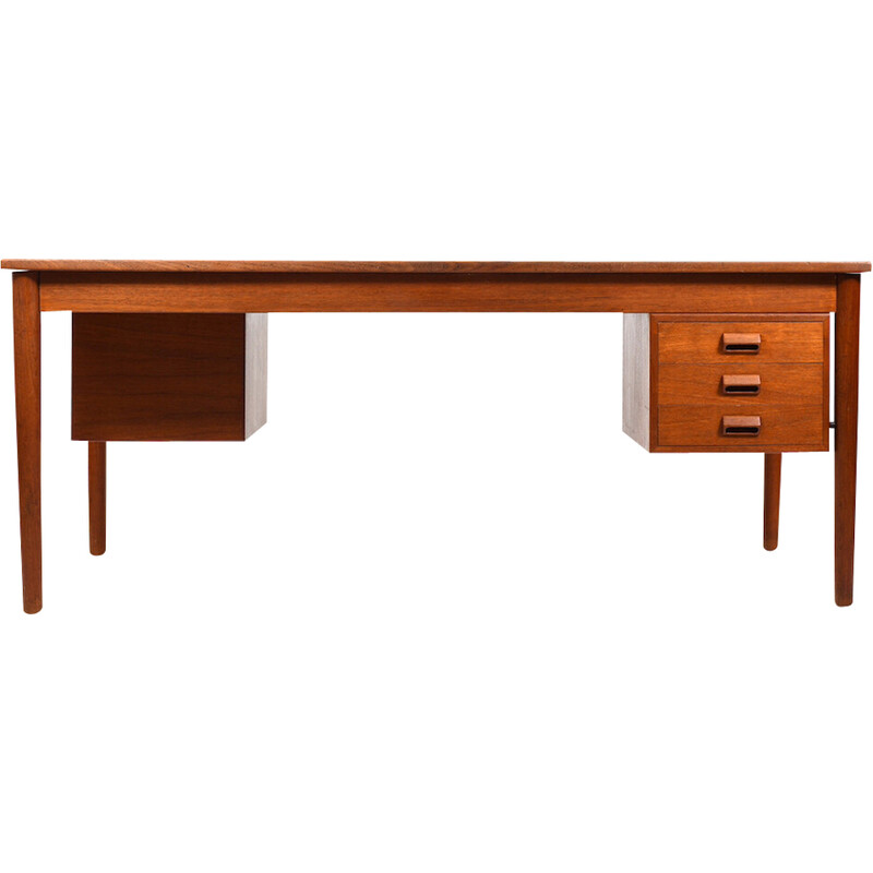 Vintage teak double-desk by Børge Mogensen, Denmark 1950s