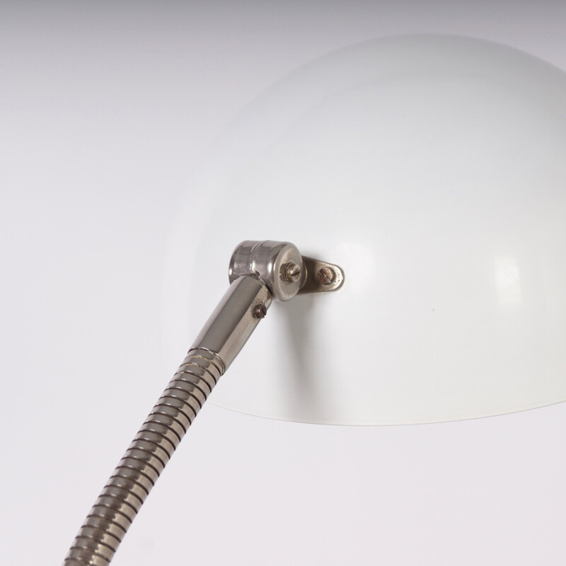 Adjustable white floor lamp made by Hala - 1950s