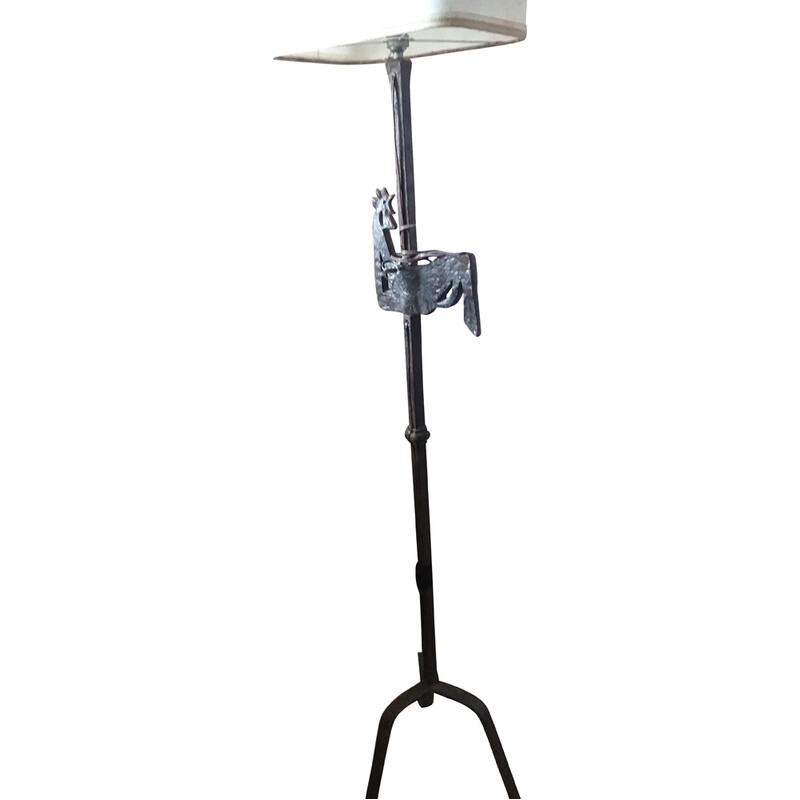 Lampada vintage a forma di gallo per l'atelier Marolles, 1960