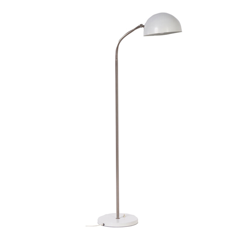 Adjustable white floor lamp made by Hala - 1950s