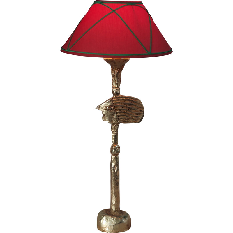 Vintage gilt bronze table lamp by Pierre Casenove