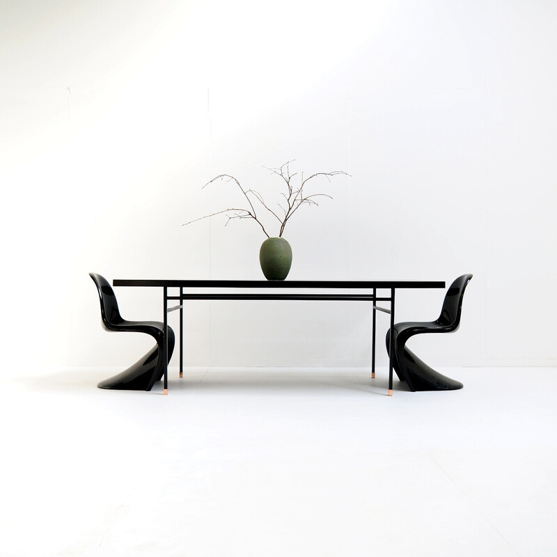 Table vintage noire, 1950-1960
