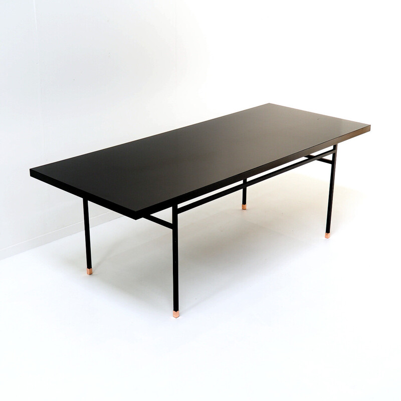 Vintage black table, 1950-1960s