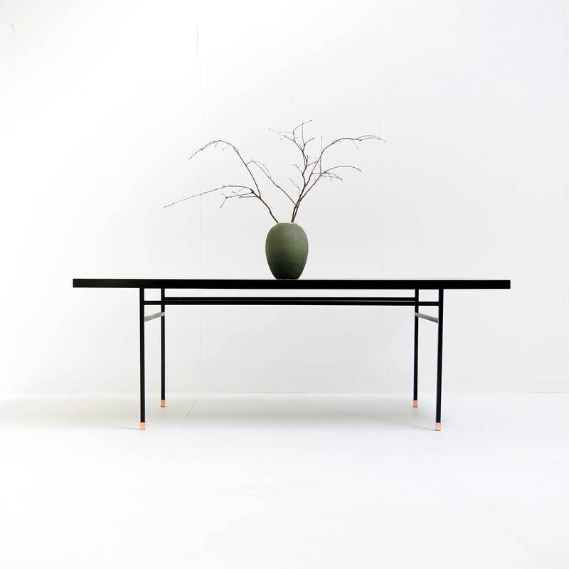 Vintage black table, 1950-1960s