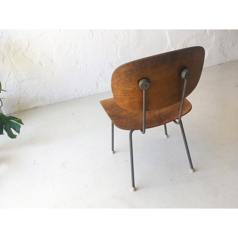 Vintage-Stuhl aus Buche von Wim Rietvield für Gispen, 1952