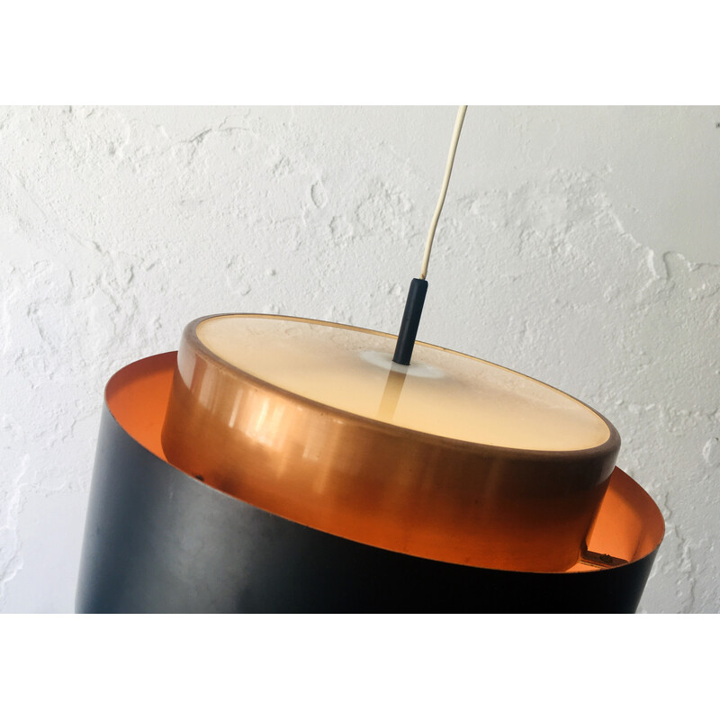 Vintage hanglamp Saturn van Jo Hammerborg voor Fog en Morup, Denemarken 1960