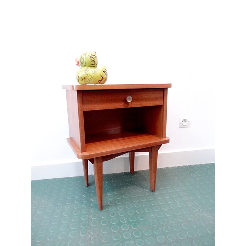 Small night stand with 1 drawer - 1960s