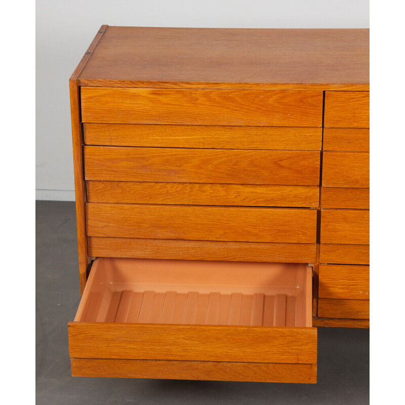 Vintage wooden chest of drawers model U-453 by Jiri Jiroutek for Interier Praha, 1960