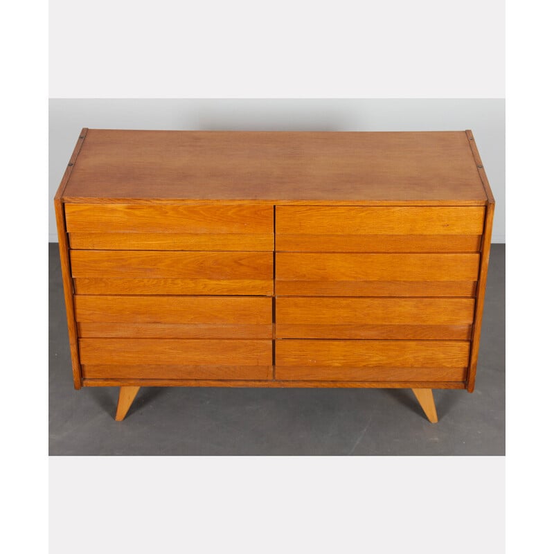 Vintage wooden chest of drawers model U-453 by Jiri Jiroutek for Interier Praha, 1960