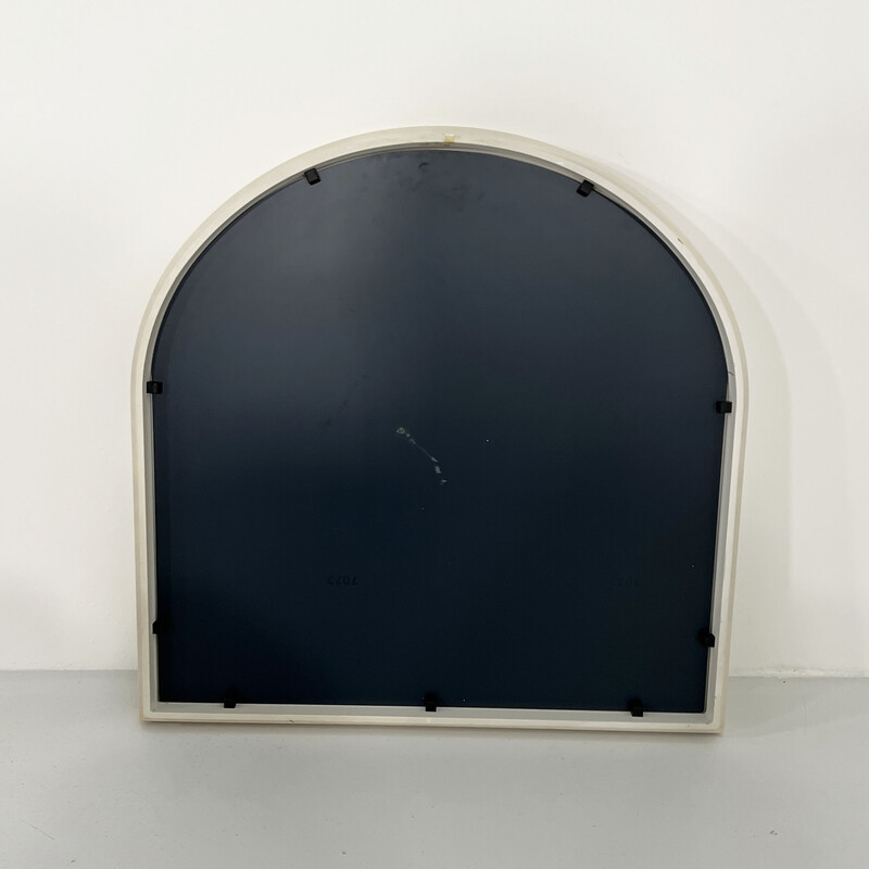 Vintage 4720 mirror with white frame by Anna Castelli Ferrieri for Kartell, 1980s