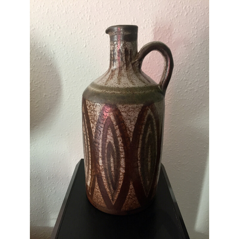 Vase vintage en céramique par Robert Picault, 1956