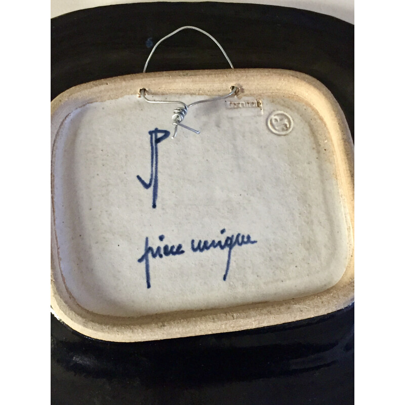 Peça de cerâmica Vintage de Jacques Pouchain
