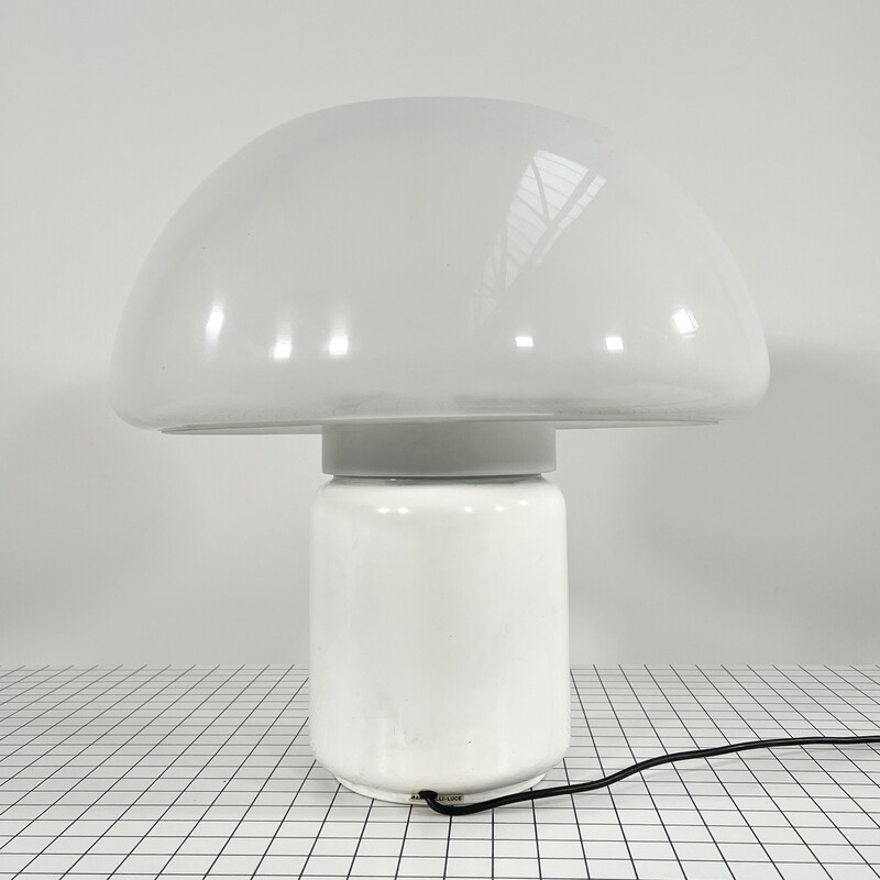 Lámpara de mesa Vintage Mushroom de Elio Martinelli para Martinelli Luce, años 70