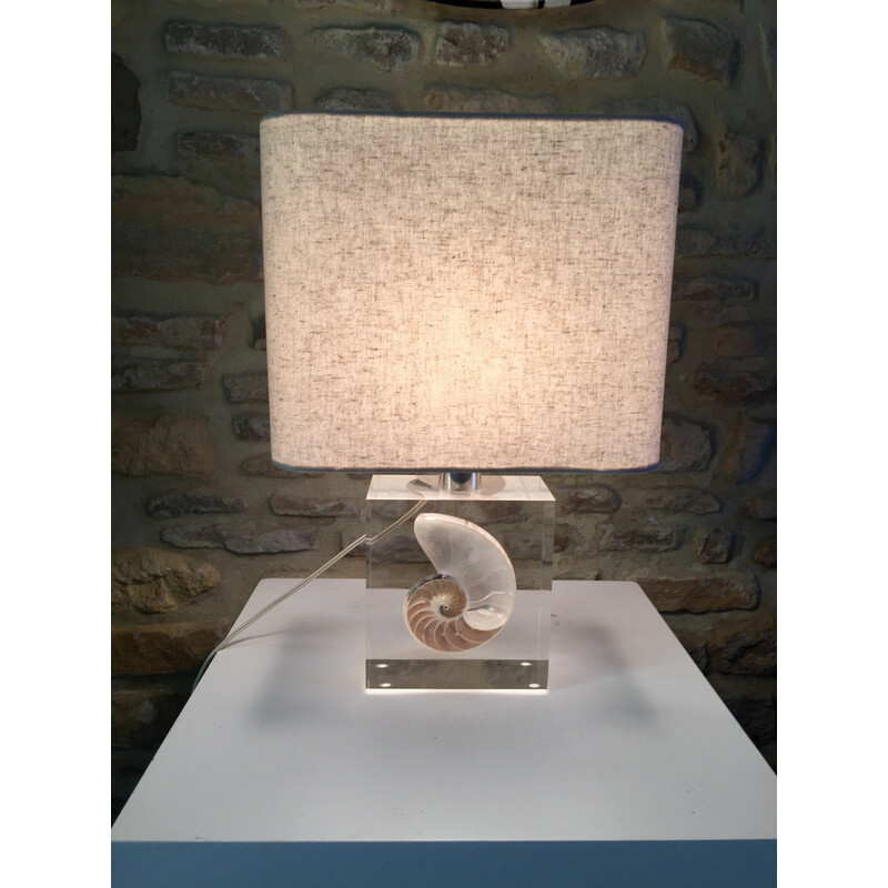 Lámpara vintage de resina de Pierre Giraudon