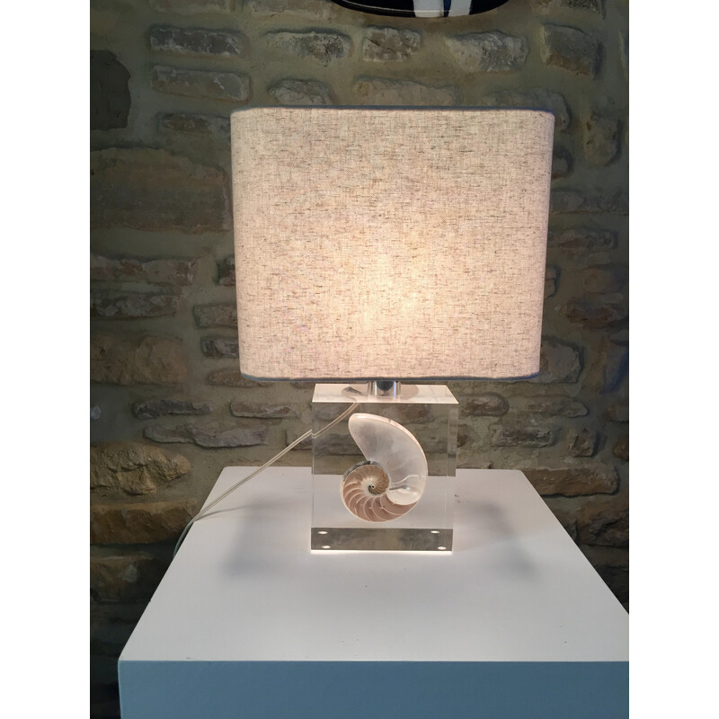 Vintage-Lampe aus Kunstharz von Pierre Giraudon