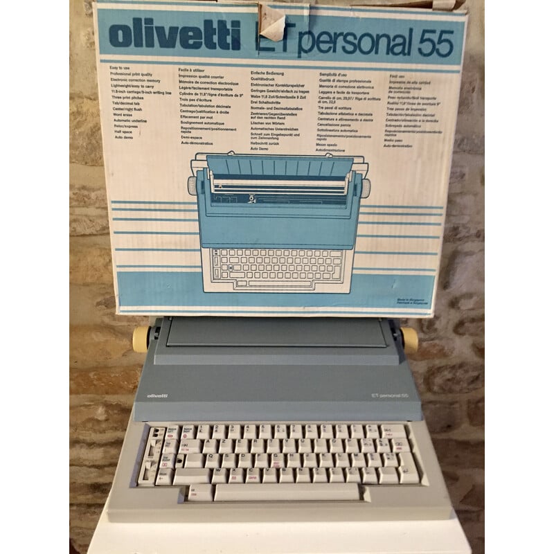 Machine à écrire vintage Personal 55 par Mario Bellini