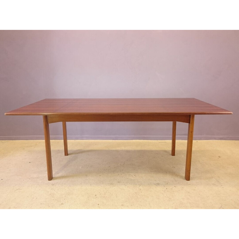 Scandinavian extendable dining table in Rio rosewood - 1950s