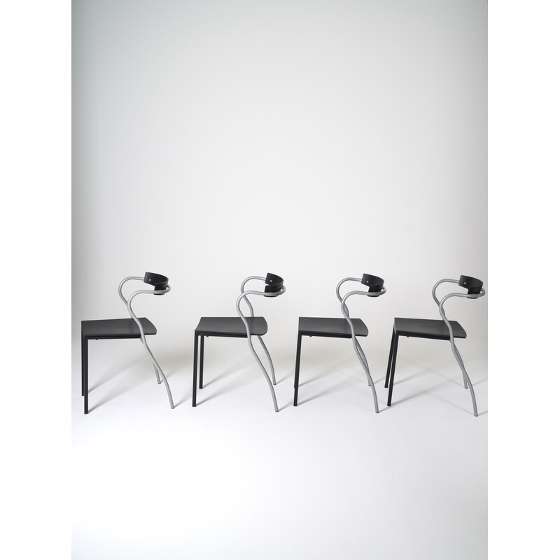 Conjunto de 4 cadeiras vintage Rio por Pascal e Olivier Mourgue para Artenalo, 1990