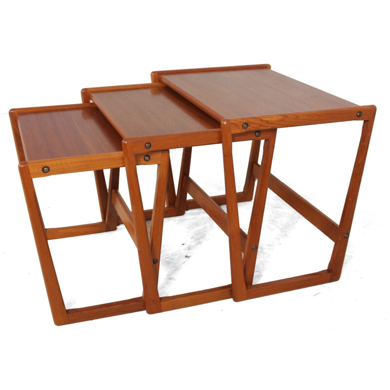 Georg Jensen Teak Kubus nesting tables - 1960s