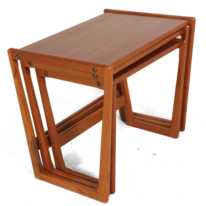 Georg Jensen Teak Kubus nesting tables - 1960s