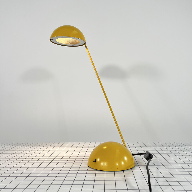 Lampe de table vintage Bikini en métal jaune par R. Barbieri & G. Marianelli pour Tronconi, 1970