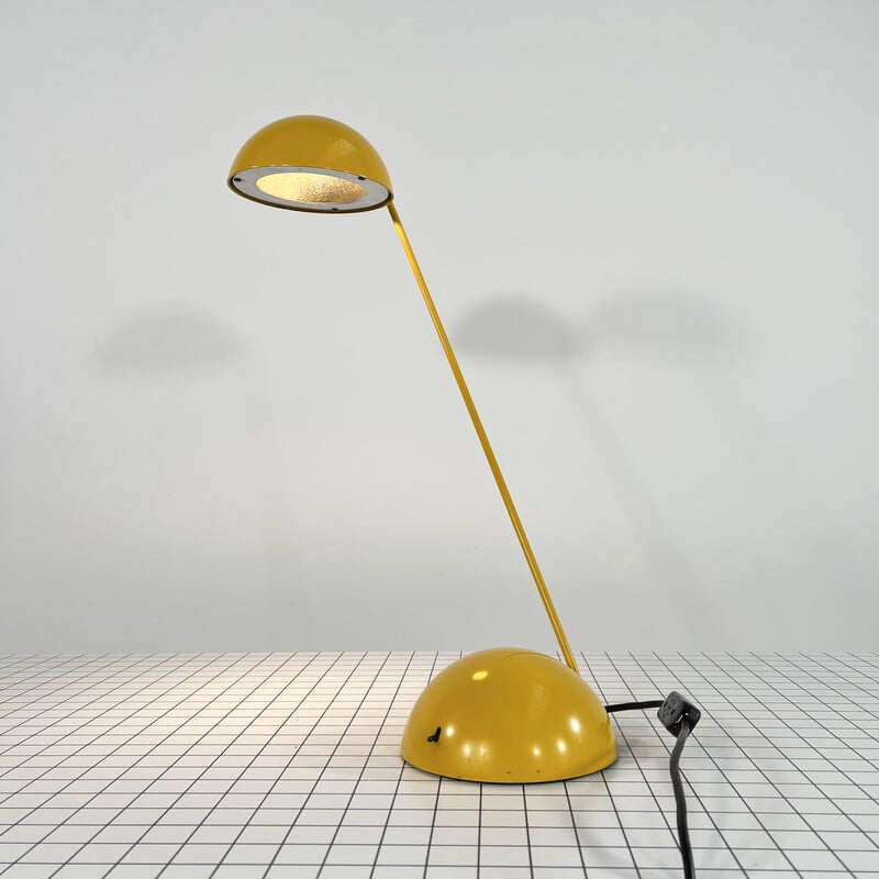 Vintage Bikini table lamp in yellow metal by R. Barbieri & G. Marianelli for Tronconi, 1970s