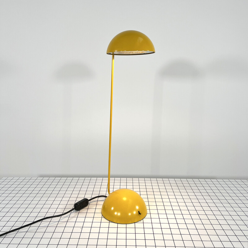 Lampe de table vintage Bikini en métal jaune par R. Barbieri & G. Marianelli pour Tronconi, 1970