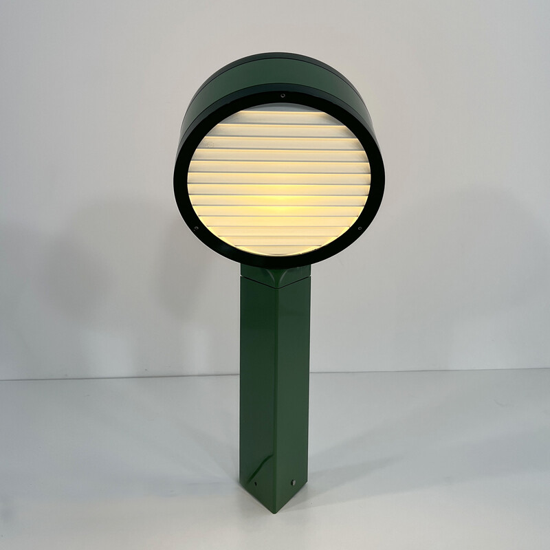 Vintage Tamburo garden lamp in metal, plastic and glass by Tobia & Afra Scarpa for Flos, 1970s