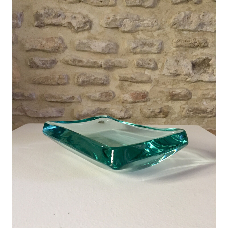 Vintage glass pocket by Max Ingrand for Providro, Italy 1960s