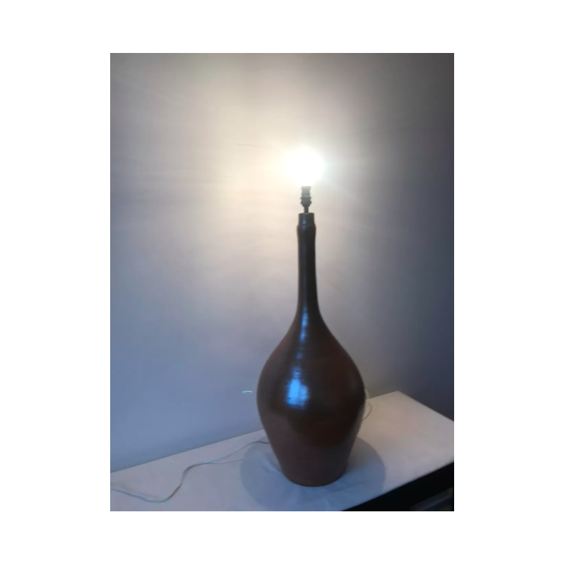 Lampe de sol vintage en grès, France