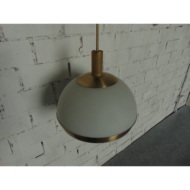 Vintage aluminum and glass pendant lamp by Pia Crippa Guidetti, 1960s