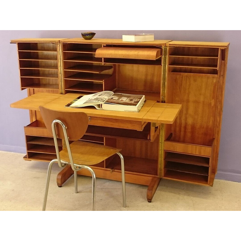 Elevated magic box desk, Mumenthaler & Meier - 1950s 