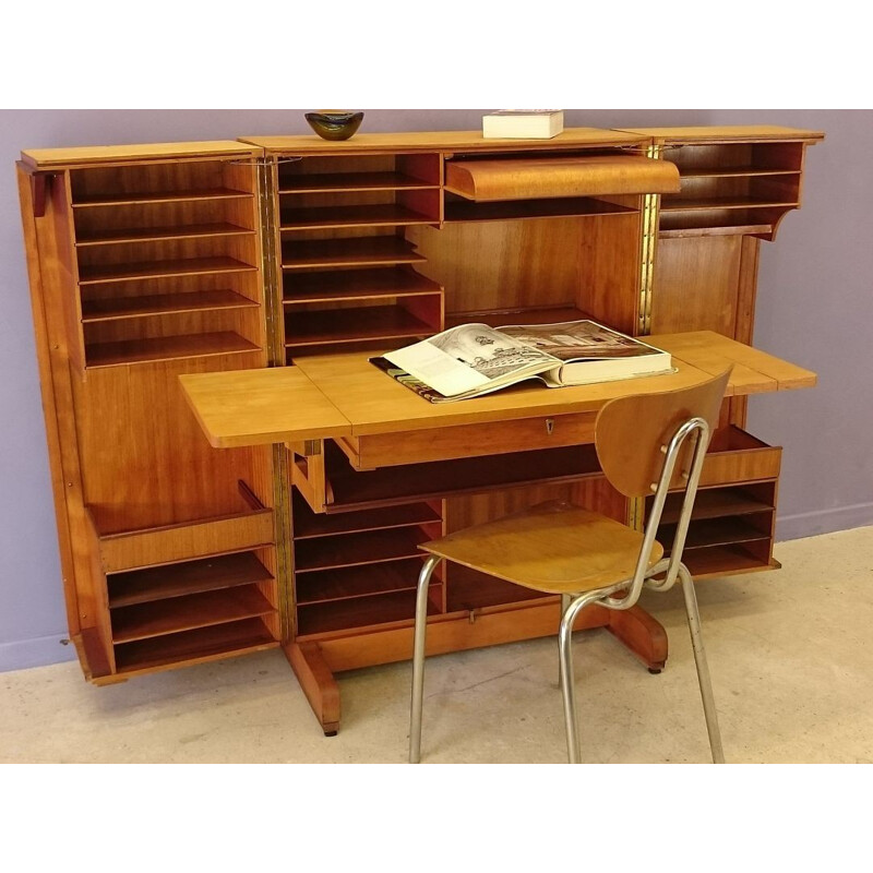 Elevated magic box desk, Mumenthaler & Meier - 1950s 