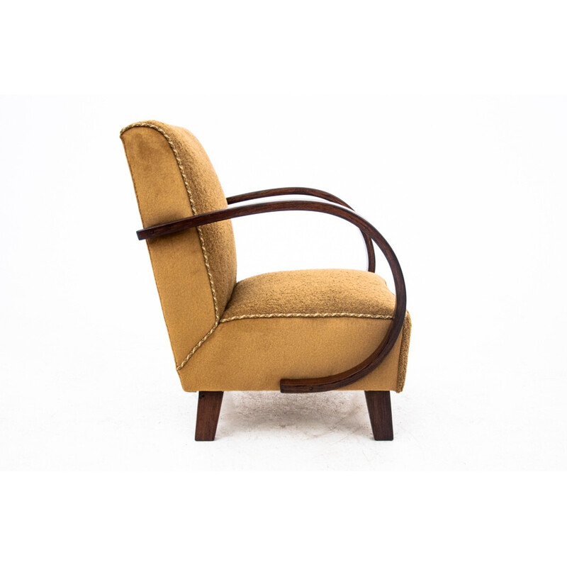 Paire de fauteuils vintage Art déco par J. Halabala, République tchèque 1930