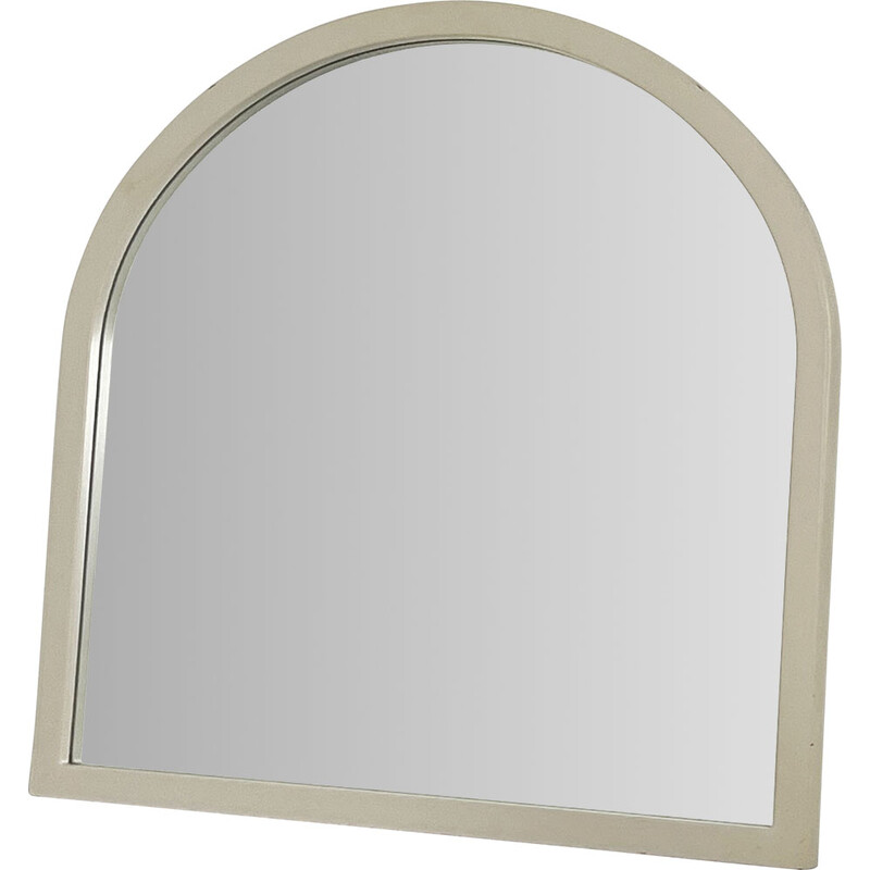 Vintage 4720 mirror with white frame by Anna Castelli Ferrieri for Kartell, 1980s