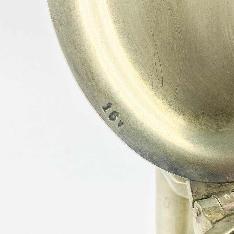 Théière vintage Art Déco en métal argenté de Gio Ponti pour Krupp Berndorf, Italie 1930