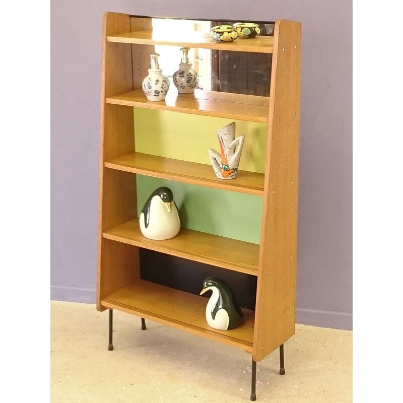 French bookcase with shelves - 1950s