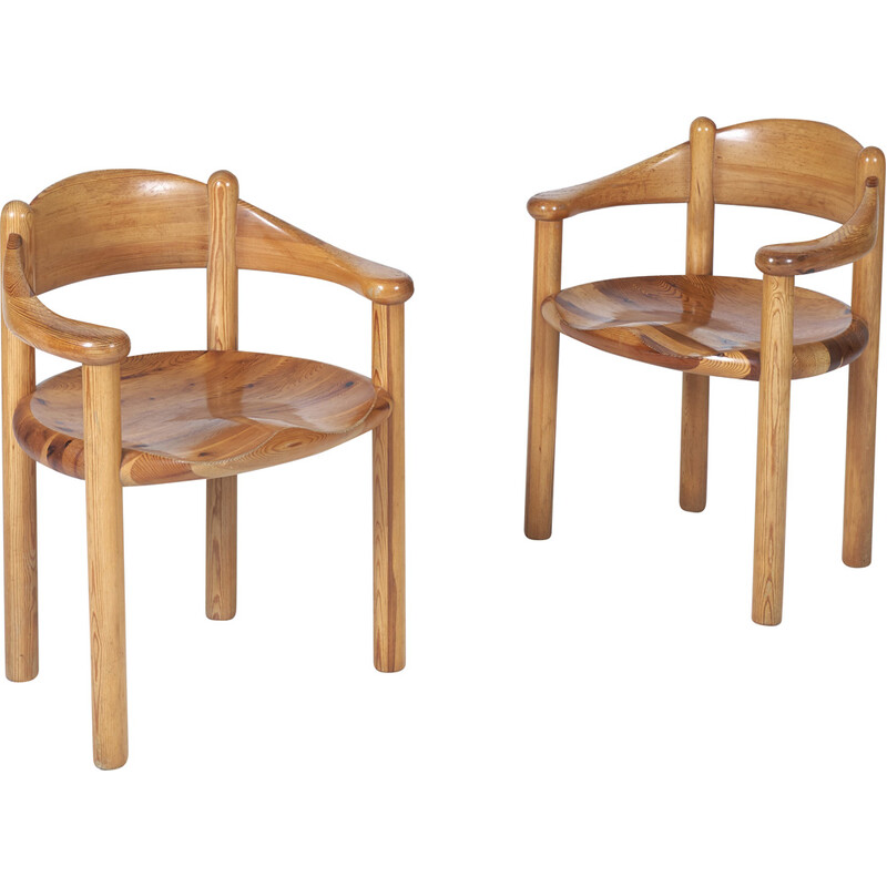 Pair of vintage armchairs by Rainer Daumiller for Hirtshals Sawmill, Denmark 1960