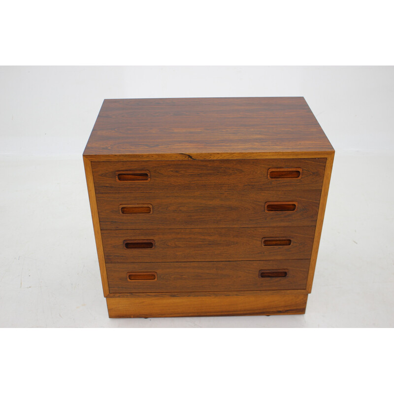 Vintage rosewood chest of drawers by Poul Hundevad, Denmark 1960s