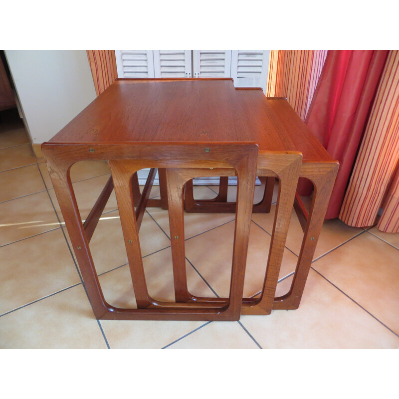 Teak danish nesting tables, BR Gelsted - 1960s