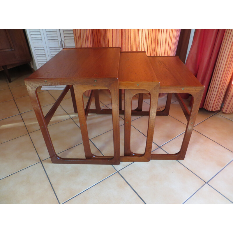 Teak danish nesting tables, BR Gelsted - 1960s