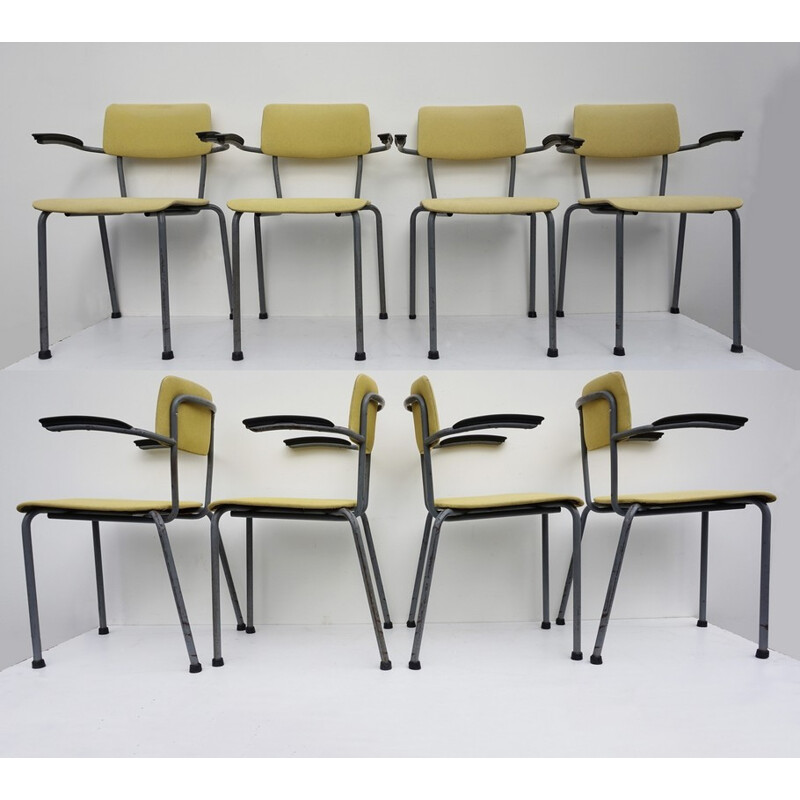 Lot de 8 chaises de Friso Kramer pour Ahrend de Cirkel - 1960