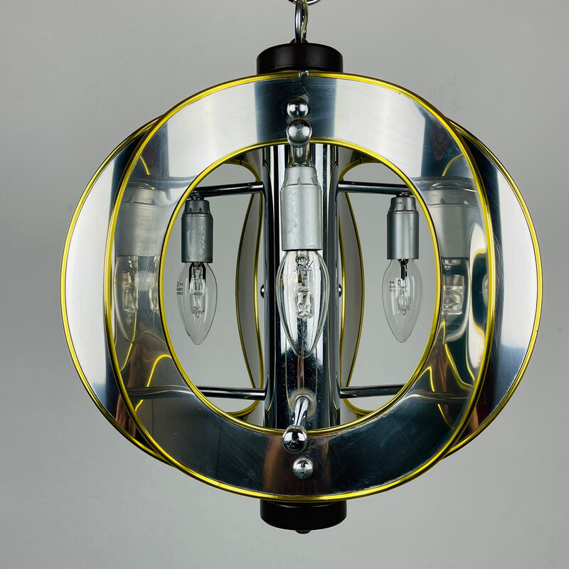 Vintage Murano glass pendant lamp by Toni Zuccheri for Veart Scorze Venezia, Italy 1970s