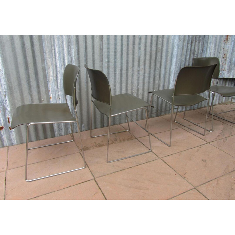 Set van 4 stapelstoelen van David Rowland model 404 - 1960