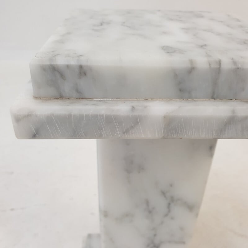 Vintage marble pedestal, Italy 1950s