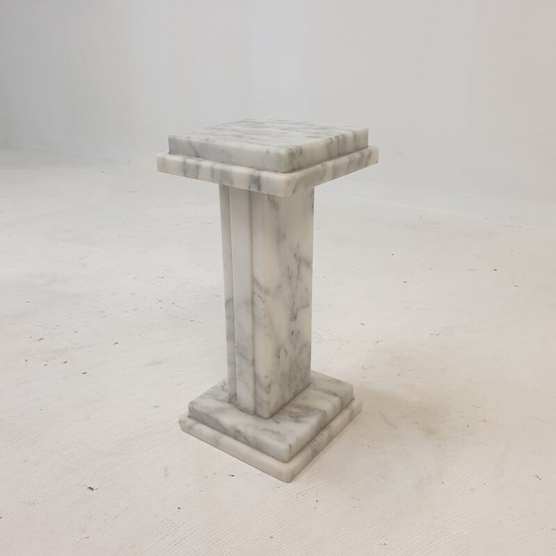 Vintage marble pedestal, Italy 1950s