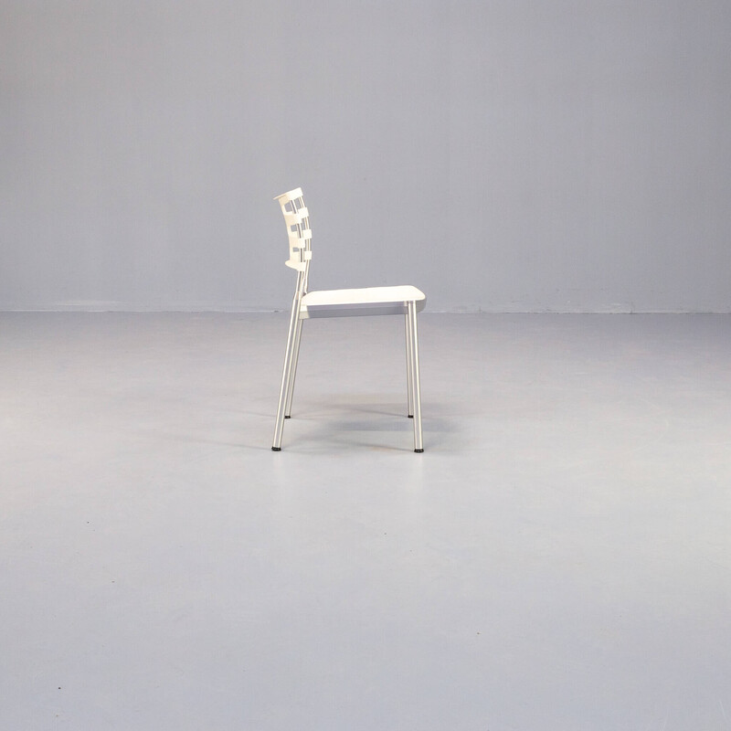 Conjunto de 12 cadeiras "Ice" vintage em alumínio mate de Kasper Salto para Fritz Hansen