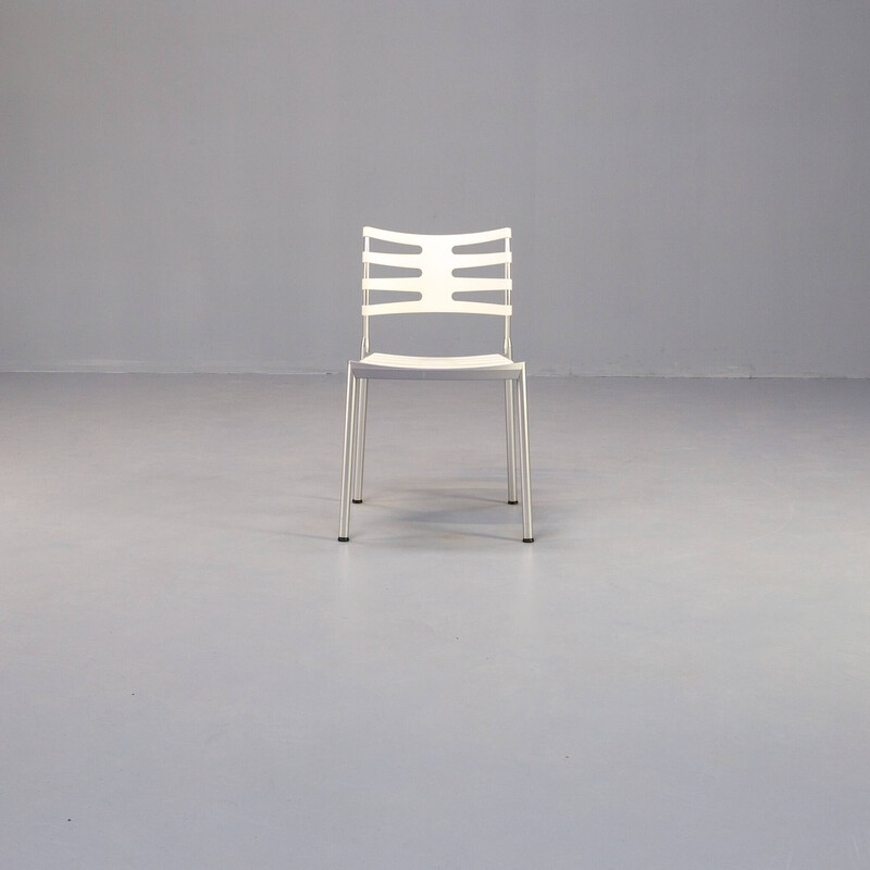 Ensemble de 12 chaises vintage "Ice" en aluminium mat par Kasper Salto pour Fritz Hansen